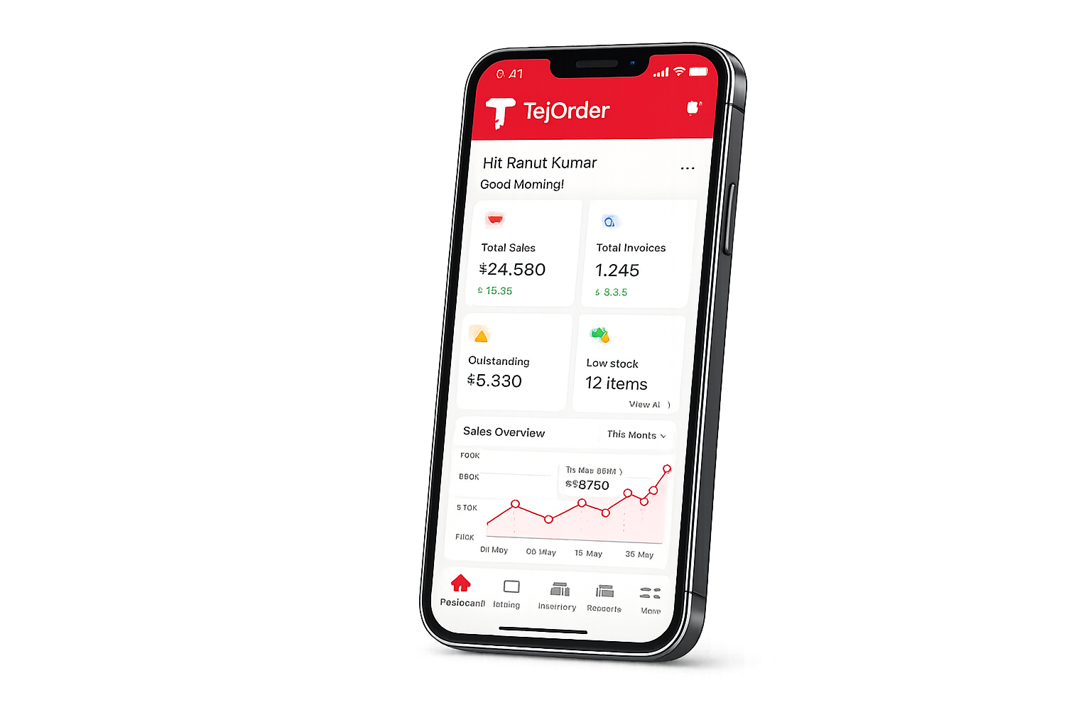 Tejorder mobile app